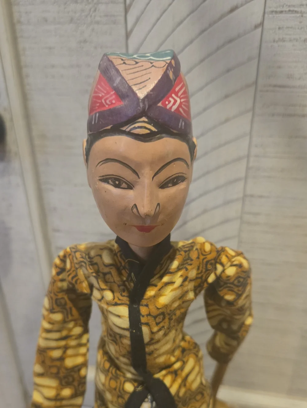 Indonesian Wayang Golek wooden rod puppet from West Java